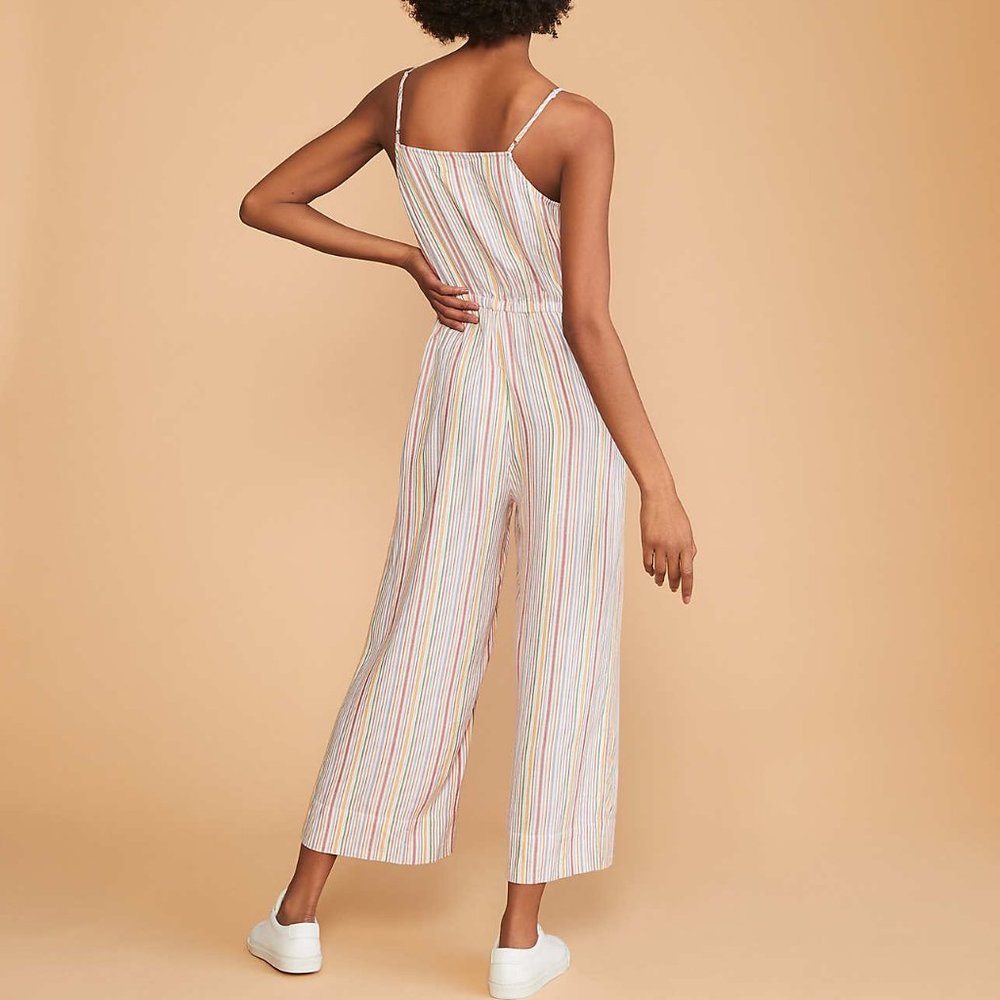 Lou & Grey Striped Tie Waist Jumpsuit - Picture 4 of 8